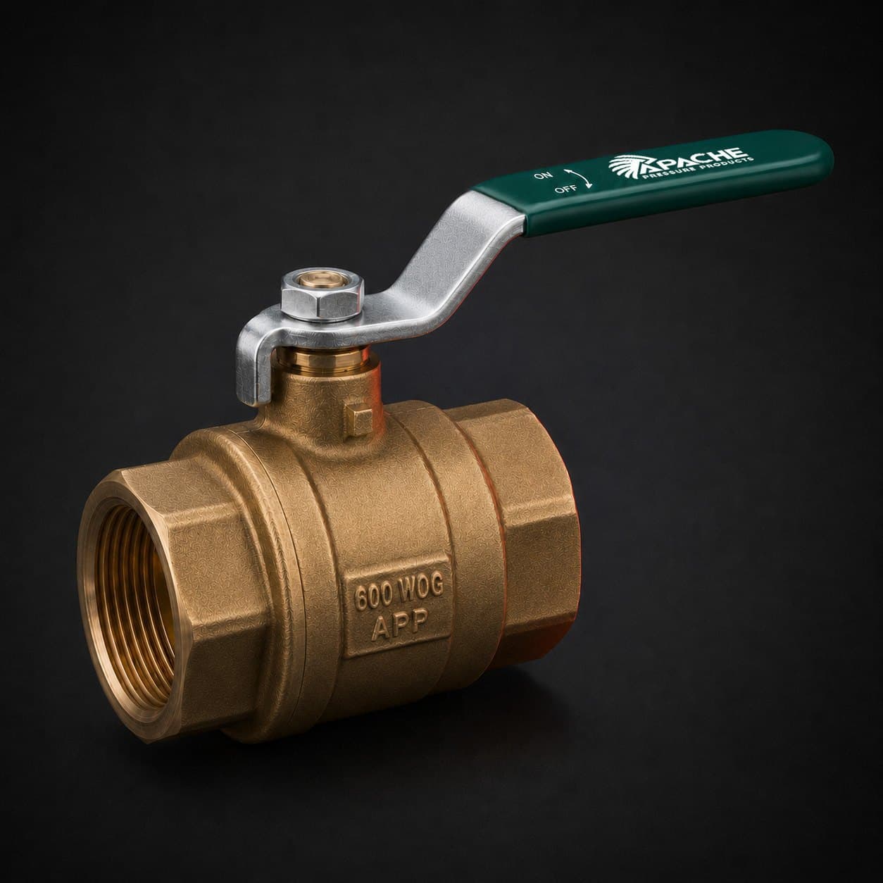 BFT600 SERIES — Two-Piece 600 PSI Full Port Threaded Brass Ball Valve